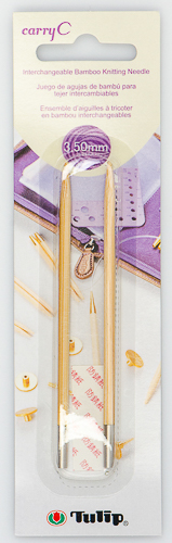 Tulip - CarryC Interchangeable Bamboo Knitting Needles (2 pcs) : Size 4 (3.50mm)
