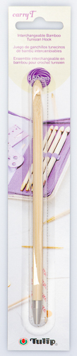 Tulip - CarryT Interchangeable Bamboo Tunisian Crochet Hook : Size K-10 1/2 (6.50mm)