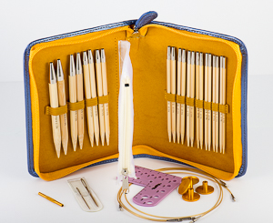 Tulip - CarryC Long Interchangeable Bamboo Knitting Needle Set (34 pcs)