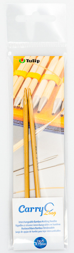 Tulip - CarryC Long Interchangeable Bamboo Knitting Needles (2 pcs) : Size 5 (3.75mm)