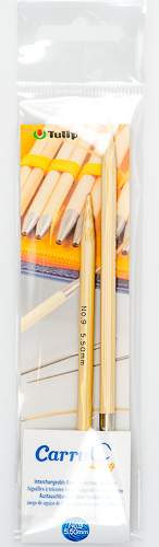 Tulip - CarryC Long Interchangeable Bamboo Knitting Needles (2 pcs) : Size 9 (5.50mm)