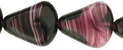 Triangle Nugget : Dk Amethyst/White