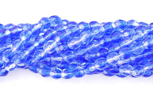 3mm Fire Polished - HurriCane - Ocean Blue