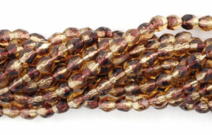 3mm Fire Polished - HurriCane -Lemon Blackberry