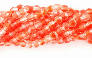 3mm Fire Polished - HurriCane - Peach Pleasure