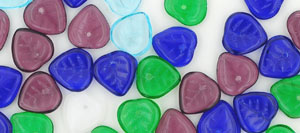 Heart Leaves 10 x 10mm : Rivers Mix