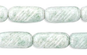 Textured Rectangle 15/7mm : Luster - Opaque Lt Green