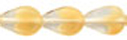 Flat Drops 7/11mm : Crystal/Beige