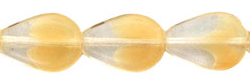 Flat Drops 7/11mm : Crystal/Beige