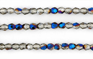 3mm Fire Polished - Blue Iris - Black Diamond .5M