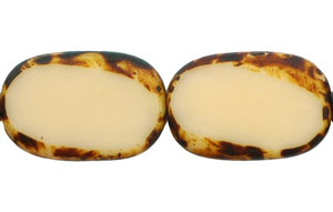 TC : Rounded Rectangle 18/12mm : Opaque Beige - Picasso