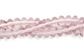 BB : Puffed Rondelle 3/4mm - Lt Amethyst - 6-16" strands (approx. 750 pcs.)