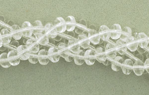 BB : Spindles 5/4mm - Crystal - 6-16" strands (approx. 575 pcs)