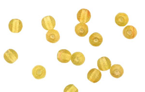 Loose Round 4mm : HurriCane Glass - Happy Honey