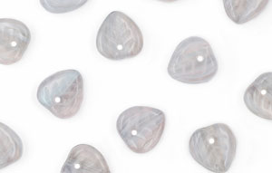 Loose Heart Leaves 9/9mm : HurriCane Glass - Purple Sage