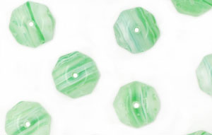 Loose Melon Spacer 8/11mm : HurriCane Glass - Snow Fern