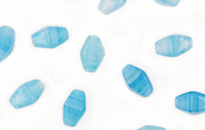 Loose Bicone 8/6mm : HurriCane Glass - Ethereal Blue