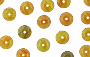 Loose Rondelles 6mm : HurriCane Glass - Appalachian Trail