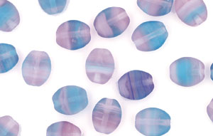 Loose Flattened Ovals 8/6mm : Matte - Mists of Avalon