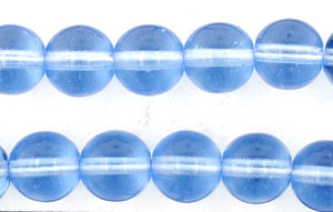 Round Beads 8mm : Lt Sapphire .25M