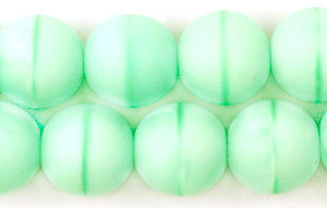 Round Beads 12 mm : Matte - Lt Peridot .25 M