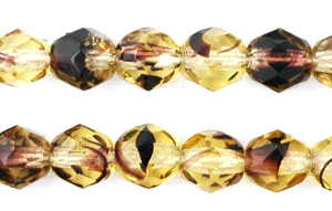 Firepolish 6mm : Lt Topaz/Amethyst .25M
