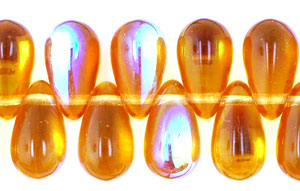 Tear Drops 10/6mm : Med Topaz AB .5M