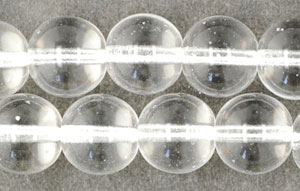 Round Beads 11mm : Crystal .25M