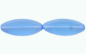 Flat Oval 20/8mm : Med Sapphire