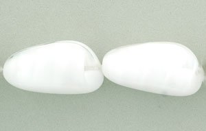 Large Nugget 33/19mm : White/Crystal
