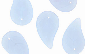 Loose Large Flat Leaves 7/34mm : Matte - Faded Blue