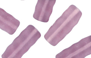 Loose Rippled Rectangles 19/8mm : Matte - Purple