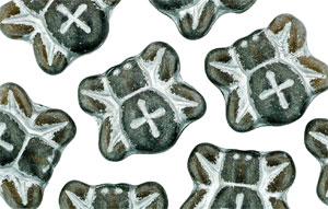 Loose Crabs 19/21mm : Dk Olive - Silver Inlay