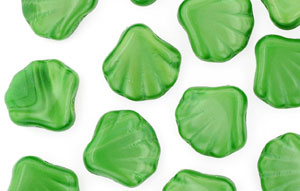 Loose Flat Shells 14/14mm : Coral Green